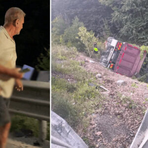 lastigi patlayan biber yuklu kamyon sarampole devrildi uc kisi yaralandi M3F25tFr