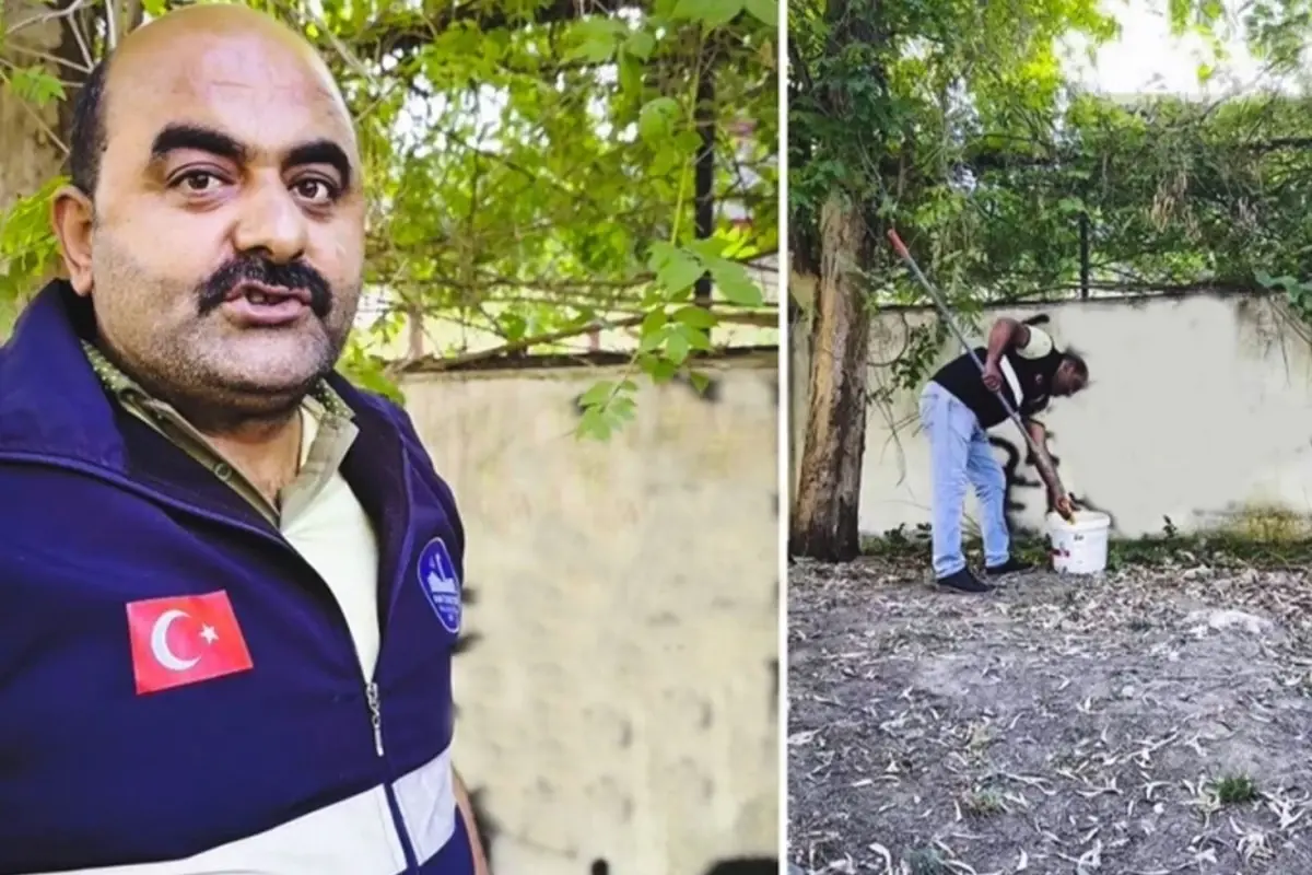 sevdasini duvara yazan vatandasa belediye personelinden tebessum ettiren mesaj QPRKwvGm.jpg